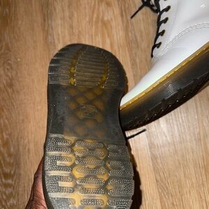 Dr. Martens White Ankle Boots